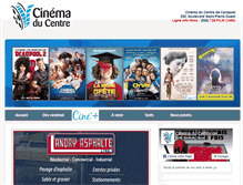 Tablet Screenshot of cinemaducentre.ca